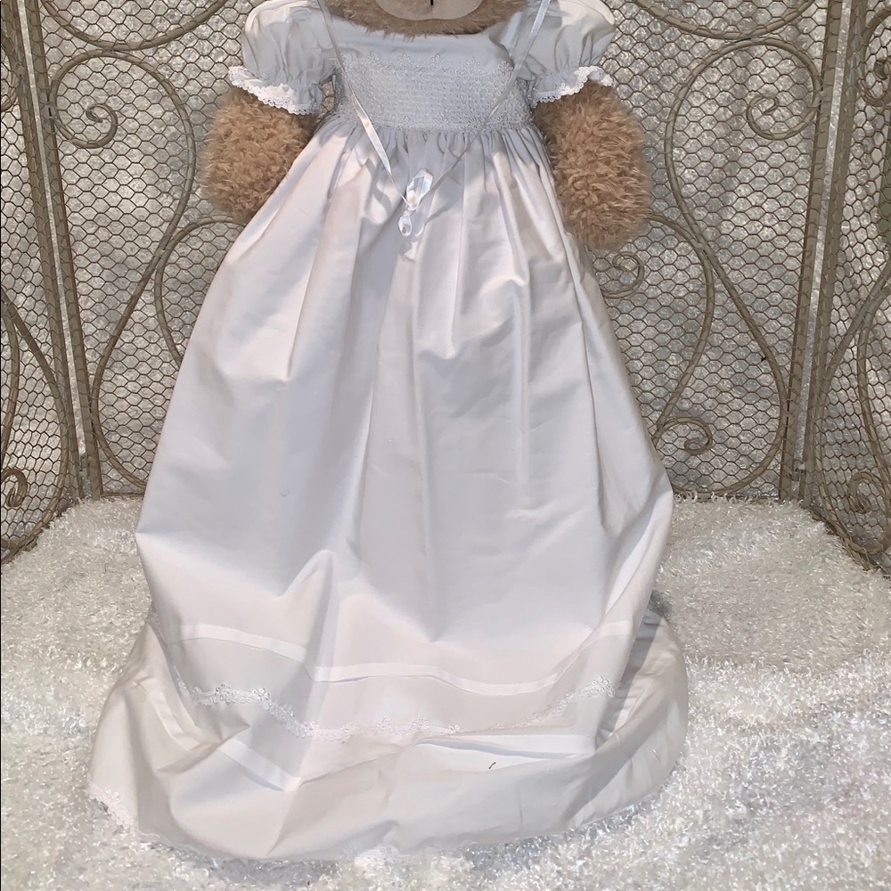 NWT BAPTISM-CHRISTENING GOWN WITH MATCHING BONNET